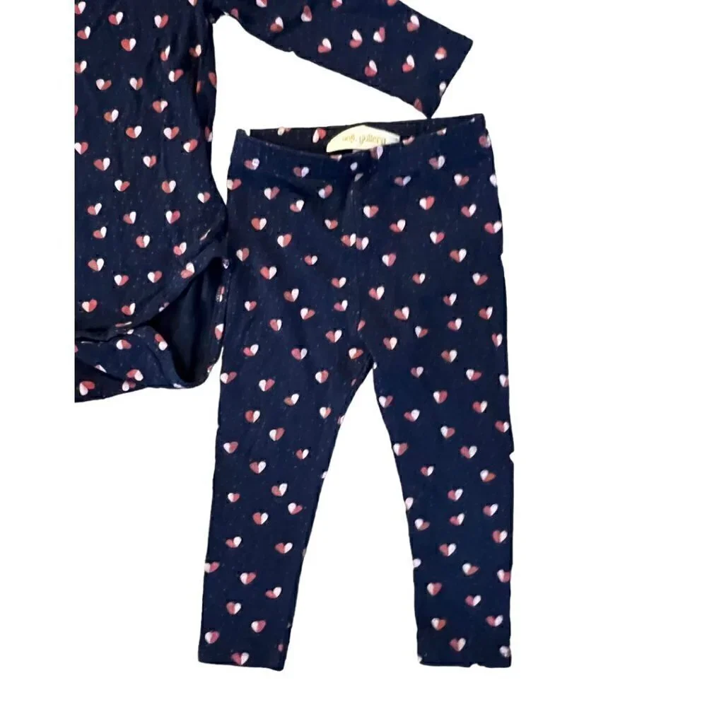 Soft Gallery Fifi Heartly Print Bodysuit &  Paula Leggings Bamboo Size 6 Months